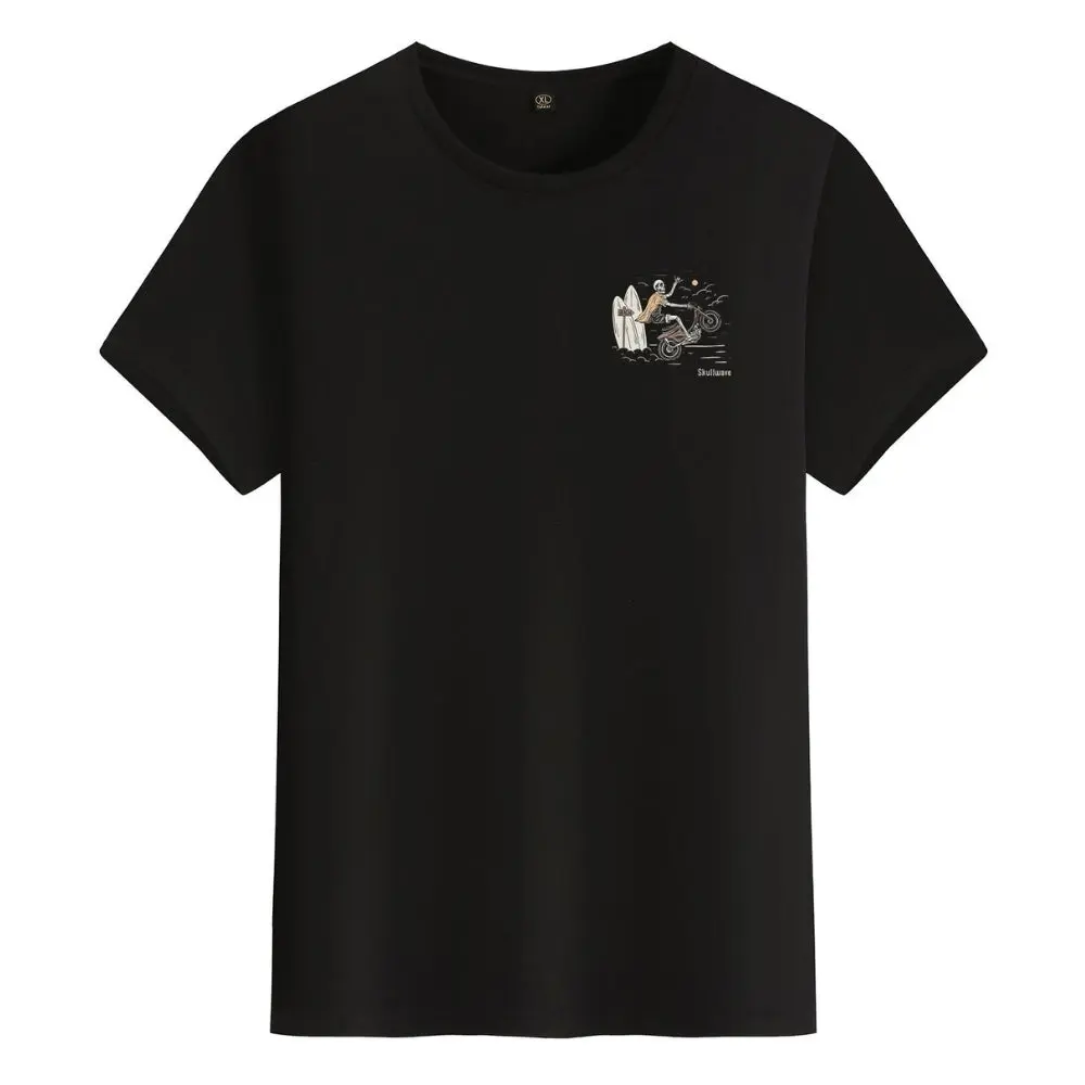 t-shirt noir engagé avec visuel artistique